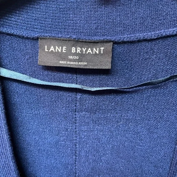 Lane Bryant Deep Blue Women's Cardigan - Picture 2 of 3